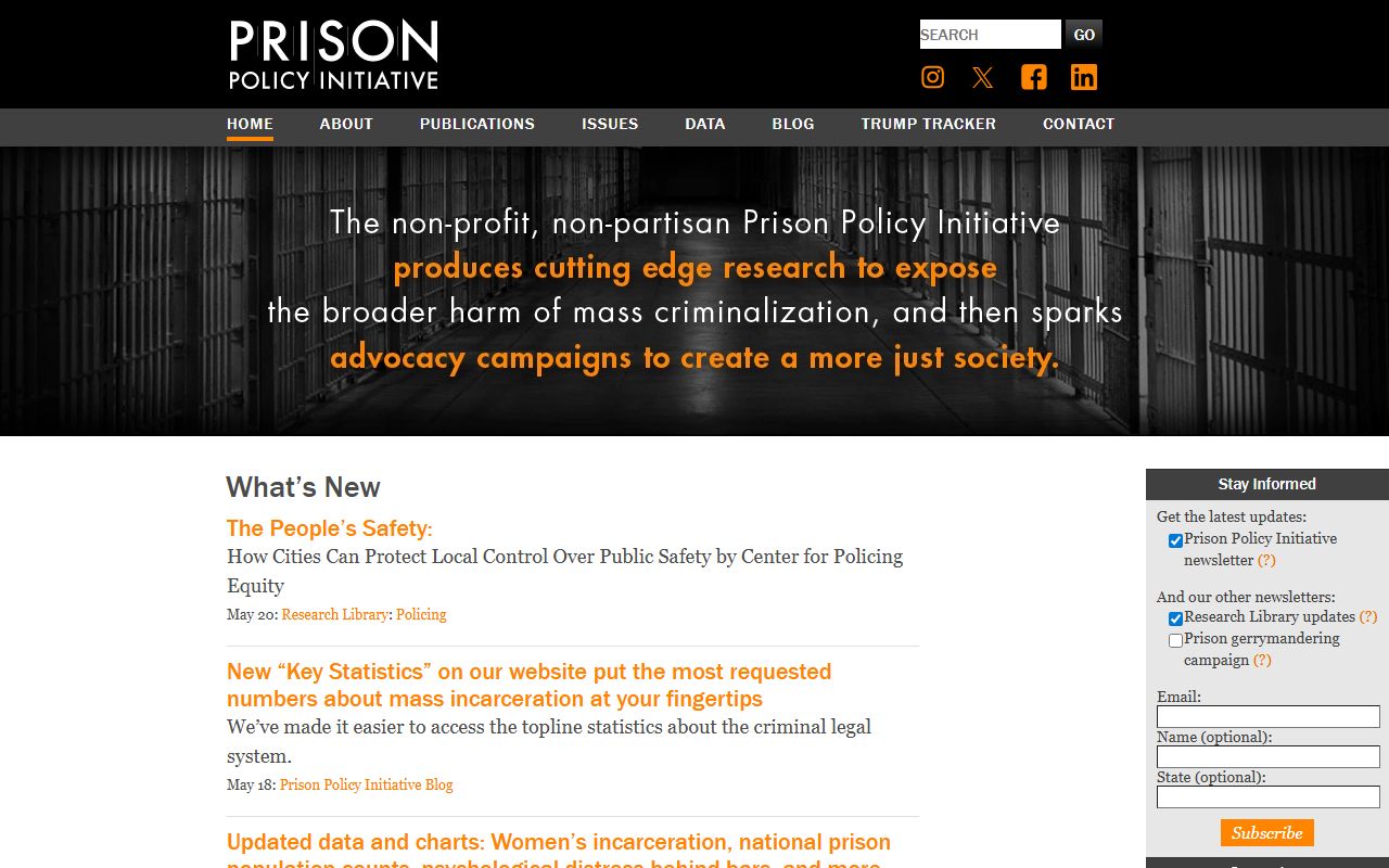 Prison Policy Initiative Michigan incarceration data